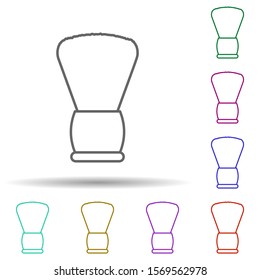 Scour sponge multi color icon. Simple thin line, outline vector of web icons for ui and ux, website or mobile application