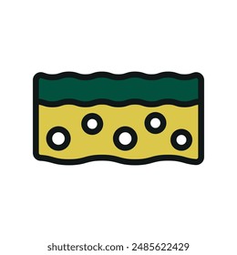 Scouring pad sponge icon vector design templates simple and modern