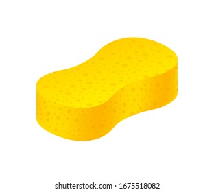 Scouring pads spong for housework cleaning and scouring pad domestic spong work tools. Vector stock illustration.