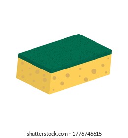 Scouring pads spong for housework cleaning. Vector illustration. Eps 10.