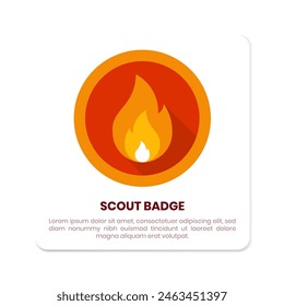 Scout-Aktivitätsabzeichen Symboldesign