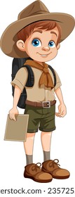 Scout Boy Cartoon Zeichentrickgrafik