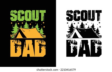 Camping Quote T-Shirt-Design, Typografie