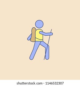 scout field outline icon. Element of outdoor recreation icon for mobile concept and web apps. Field outline scout icon can be used for web and mobile