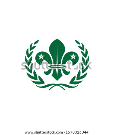 scout flag icon. vector illustration
