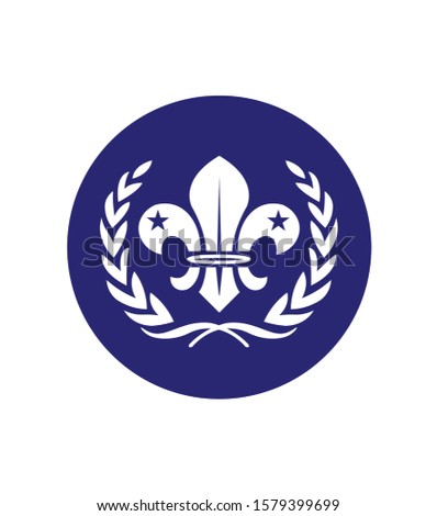 scout flag icon. vector illustration