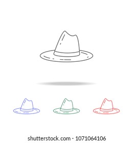 scout hat icon. Elements of camping multi colored icons. Premium quality graphic design icon. Simple icon for websites, web design mobile app, info graphics on white background