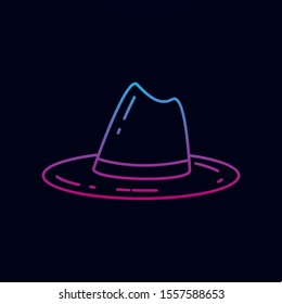Scout hat nolan icon. Simple thin line, outline vector of camping icons for ui and ux, website or mobile application