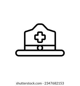 Ilustración de vectores de iconos de esquema de Scout Hat