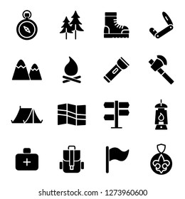 Scout Icons Pack Isolated Scout Symbols Stock Vector (Royalty Free ...