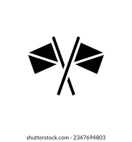 Scout Semaphore Filled Icon Vector Illustration