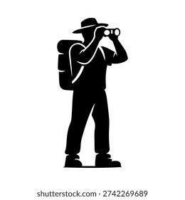 Scout silhouette illustration vector icon
Vector illustration on a white background