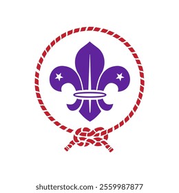 scout symbol illustration on white background