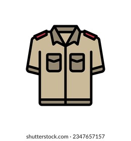 Scout Uniform Icon Vector Illustration
