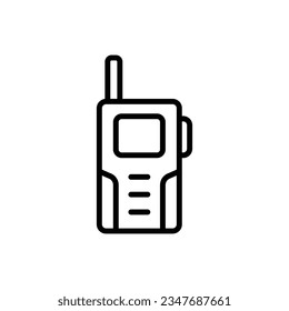 Scout Walkie Talkie Outline Icon Vector Illustration