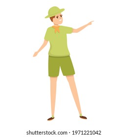 Scouting boy icon. Cartoon of Scouting boy vector icon for web design isolated on white background