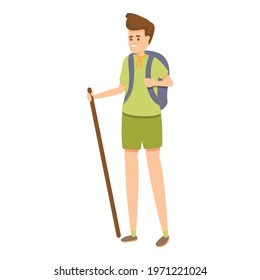 Scouting forest navigation icon. Cartoon of Scouting forest navigation vector icon for web design isolated on white background