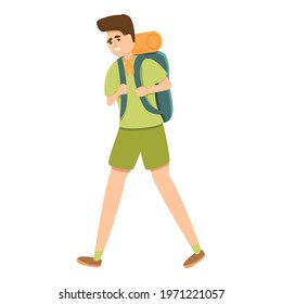 Scouting tourist icon. Cartoon of Scouting tourist vector icon for web design isolated on white background