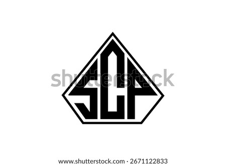 SCP Custom Monogram Logo Design.