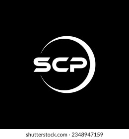 SCP letter logo design in illustrator. Vector logo, calligraphy designs for logo, Poster, Invitation, etc.