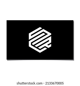 SCR HEXAGON LOGO DESIGN VECTOR