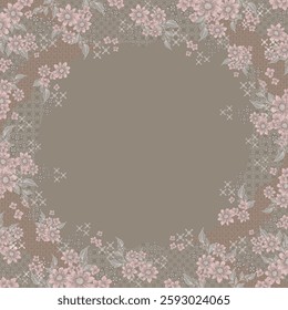 scraf flower abstract for textile