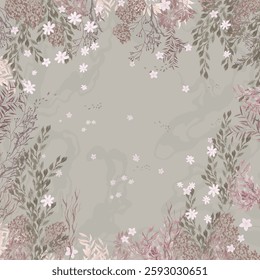 scraf flower abstract for textile