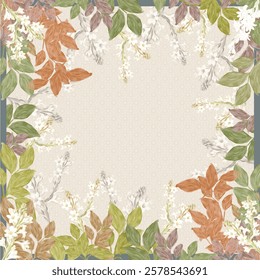 scraf leaf for textile fabric