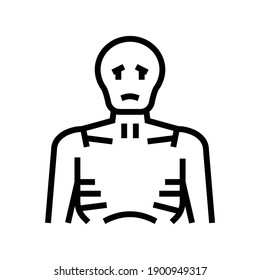 scraggy human color icon vector. scraggy human sign. isolated symbol illustration