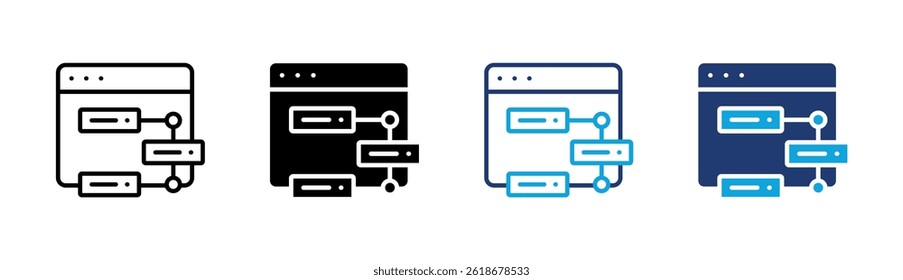 Scramble Data Icon Element For Design
