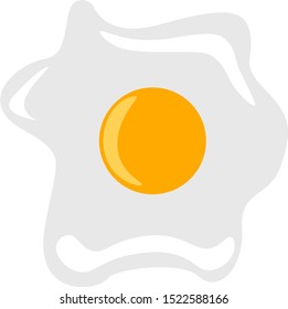 Scramble Egg Illustration Vector On White Stock Vector (Royalty Free ...