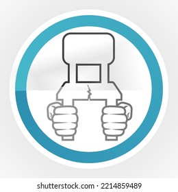 Scramble icon political concept design vector image