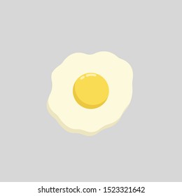 scrambled egg breakfast illustration in flat vector design