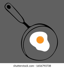 Scrambled egg.  Fried egg flaticon. Fried egg. Egg breakfast.