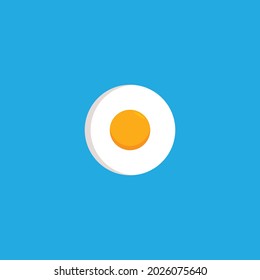 Scrambled egg logo design template