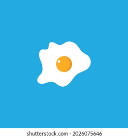 Scrambled egg logo design template