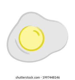 Scrambled eggs brush strokes. Vector illustration.