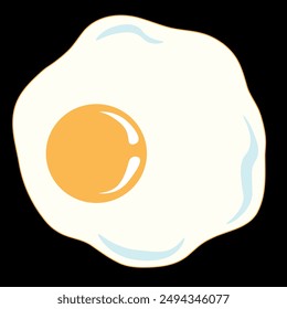 scrambled eggs delicious beautiful on a black background