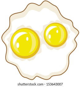 Scrambled Eggs Vector Stock Vector (Royalty Free) 153643007 | Shutterstock