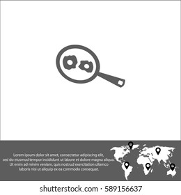 Scrambled eggs vector  icon