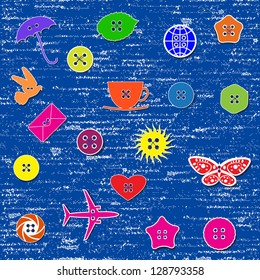 Scrap booking template set