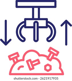 Scrap Icon Color Vector Illustration