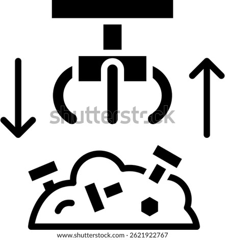 Scrap Icon Mixed Vector Illustration