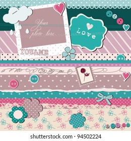 Scrap template , love card