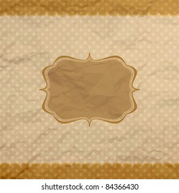 Scrap template,vintage polka dot theme. And also includes EPS 8 vector