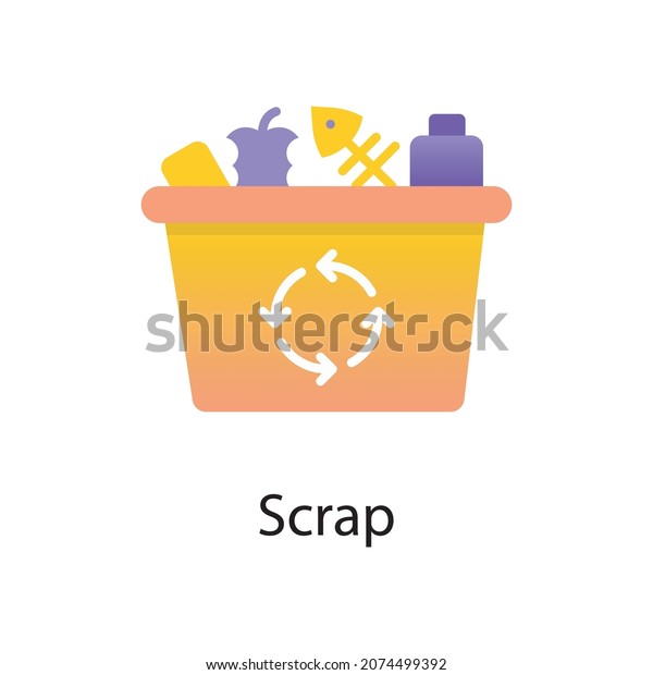 Scrap vector Gradient  Icon\
Design illustration. Activities Symbol on White background EPS 10\
File
