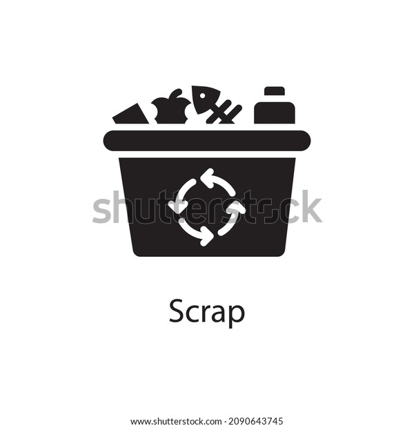 Scrap vector Solid Icon Design\
illustration. Activities Symbol on White background EPS 10\
File
