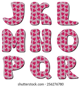 Scrapbook Alphabet On White Stock Vector (Royalty Free) 256276780 ...