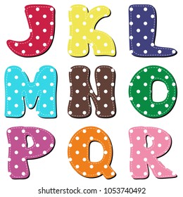 scrapbook alphabet on white background 