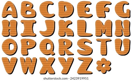 Scrapbook alphabet on white background see another patterns in my portfolio